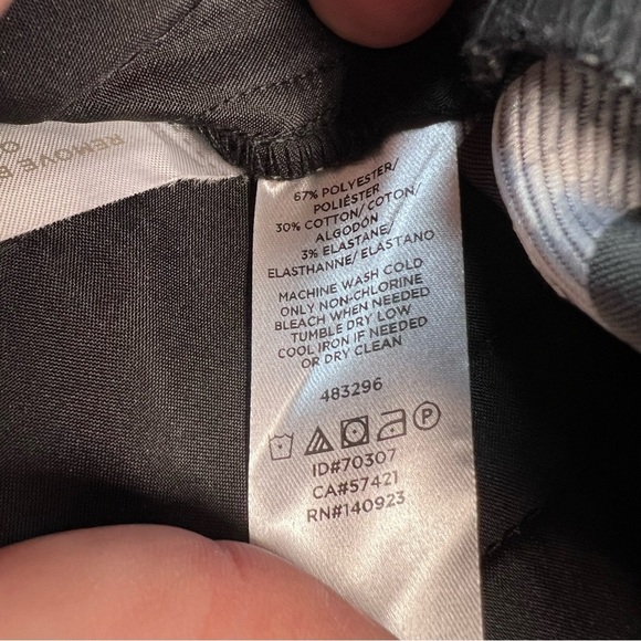 Ann Taylor LOFT Marisa Black Dachsund Straight Leg Dress Pants Sz 12P NWT - Picture 6 of 13